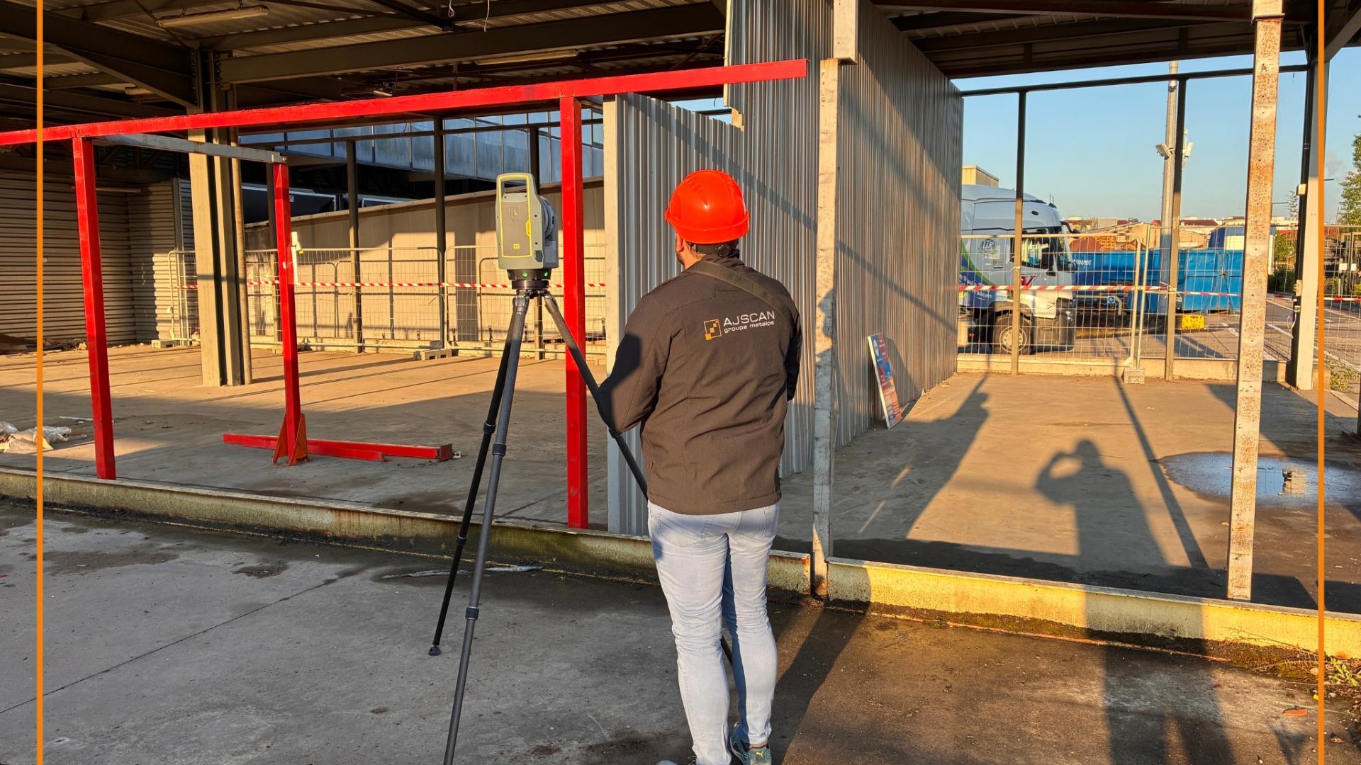 AJSCAN scanne un bâtiment industriel de 240 m² à Vénissieux