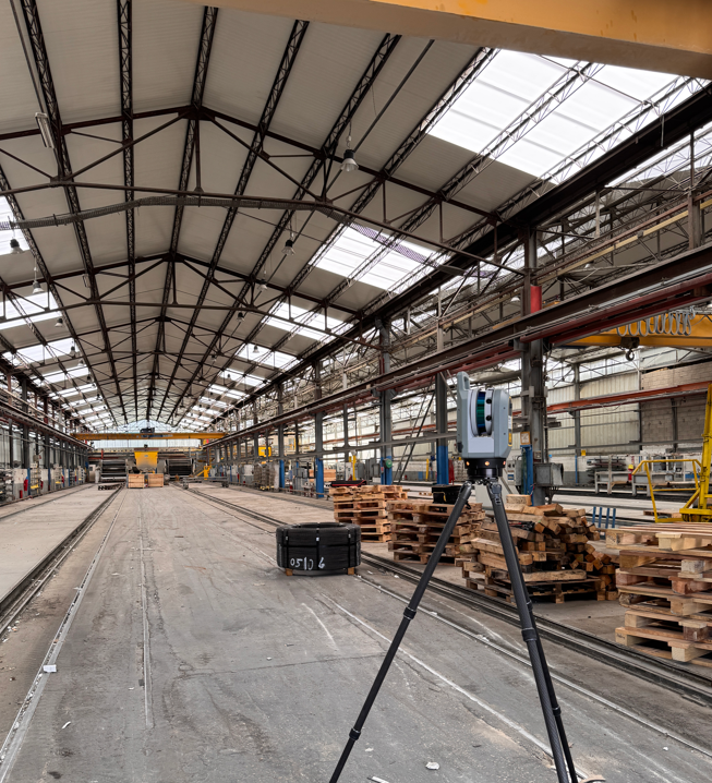 Scan 3D d’un bâtiment industriel à Limay (Yvelines)