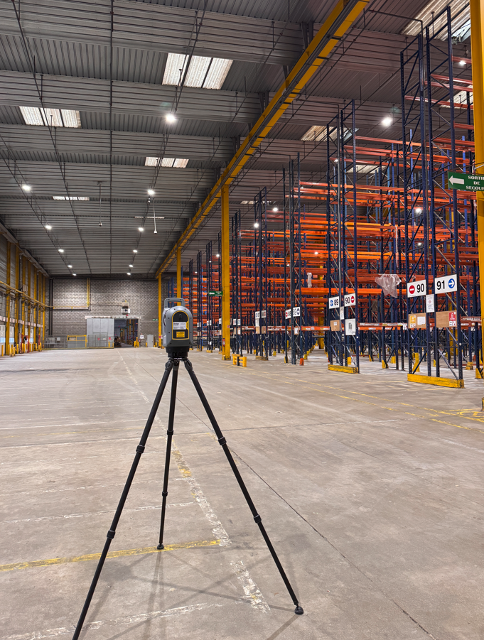 AJSCAN réalise un scan 3D de 50 000 m² à Carpiquet (14) pour un projet de reconfiguration logistique