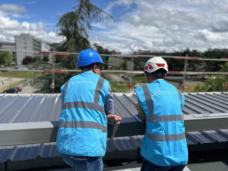 CAPMETAL rénove une structure métallique dans le Rhône