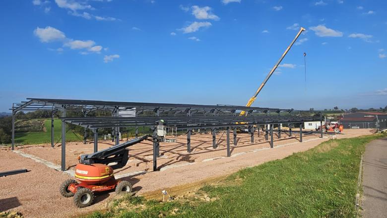 Structure acier pour atelier de fabrication artisanale