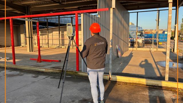 AJSCAN scanne un bâtiment industriel de 240 m² à Vénissieux