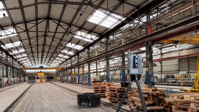 Scan 3D d’un bâtiment industriel à Limay (Yvelines)