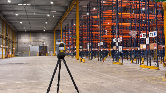 AJSCAN réalise un scan 3D de 50 000 m² à Carpiquet (14) pour un projet de reconfiguration logistique